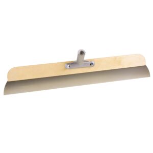 24" Wood Frame Stainless Steel Smoother with Threaded Bracket
